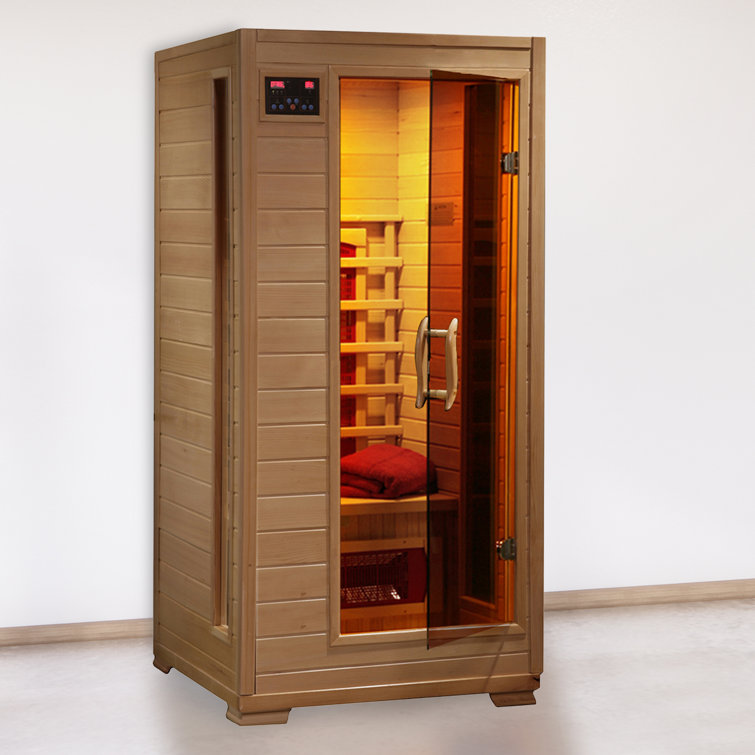 Heatwave 1 2 Person Hemlock Infrared Sauna with 3 Ceramic Heaters